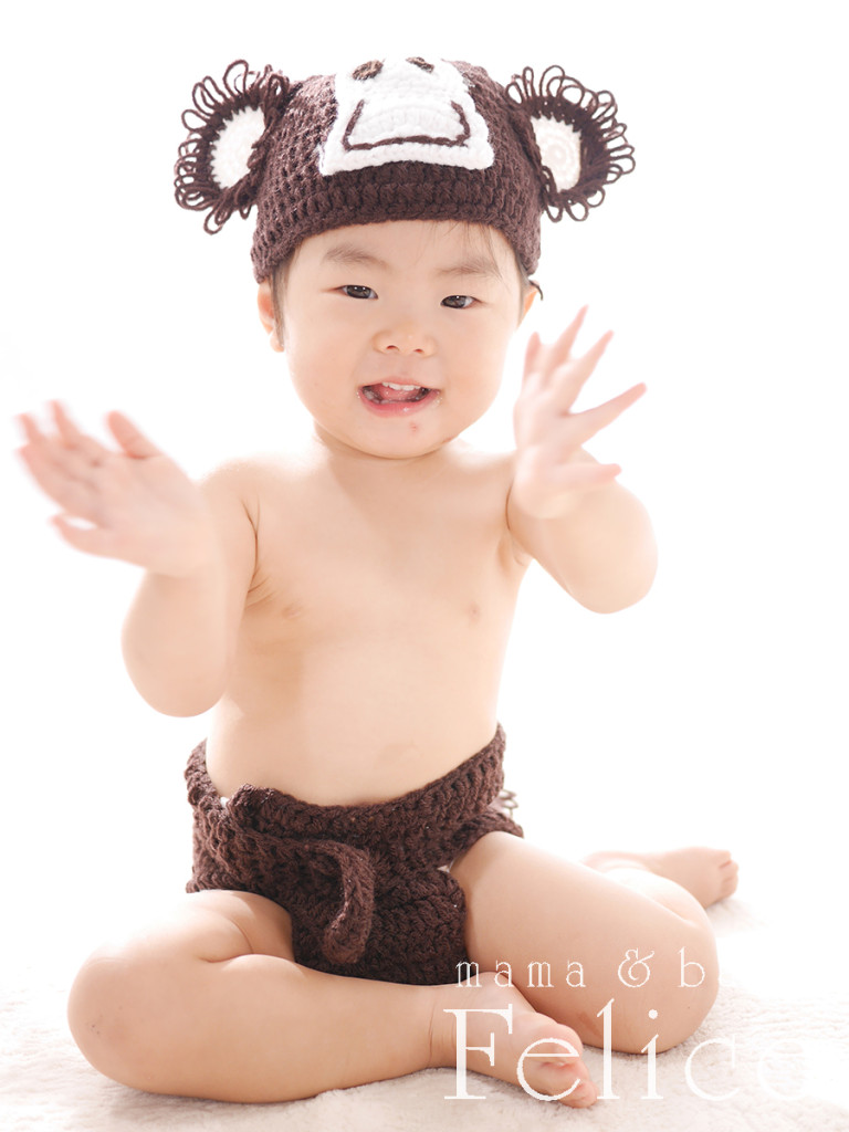 お座りお猿さん